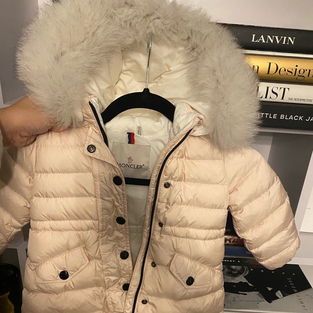 Moncler pink girls coat 18-24 months